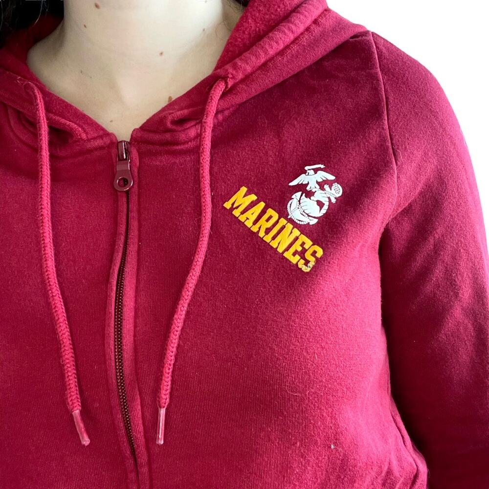 Womens champion US Marines Zip Up Hoodie - Picture 3 of 4